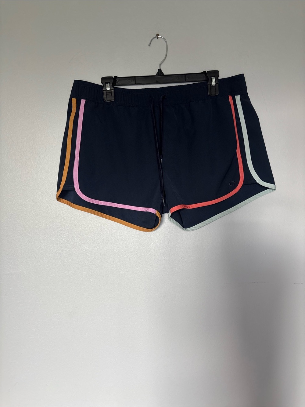 Rip Curl Navy Athletic Shorts with Multicolor Trim XL